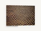 Golden Sand Ripples, rippled beach sand close-up photograph, coastal canvas wall art print ready to hang