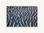 Rippled Sand at Dusk, coastal canvas wall art print, front view
