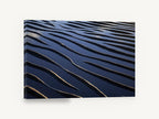 Tidal Sand Ripples, rippled sand tidal flat photograph, coastal canvas wall art print ready to hang