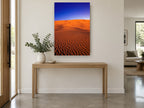 Rippled Dune Dusk landscape canvas print on the wall of a entry hall