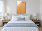 Footprints to the Deckchair coastal canvas print on the wall of a coastal bedroom