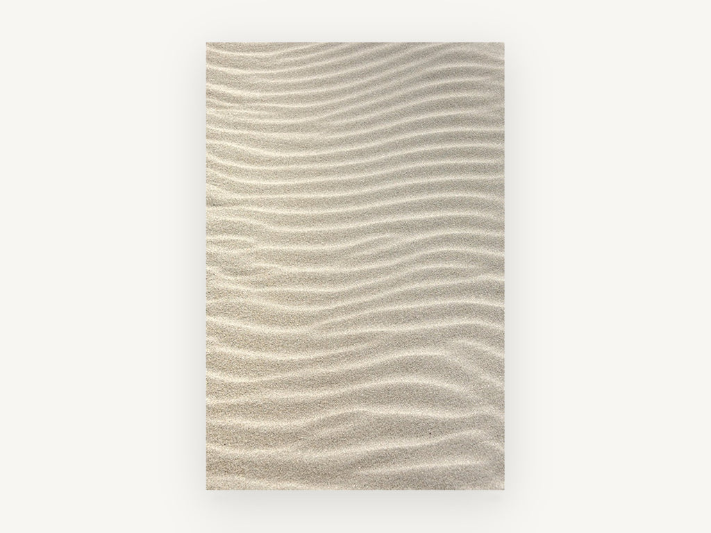 Rippled Sand Drift, rippled sand texture photograph, landscape canvas wall art print, front view