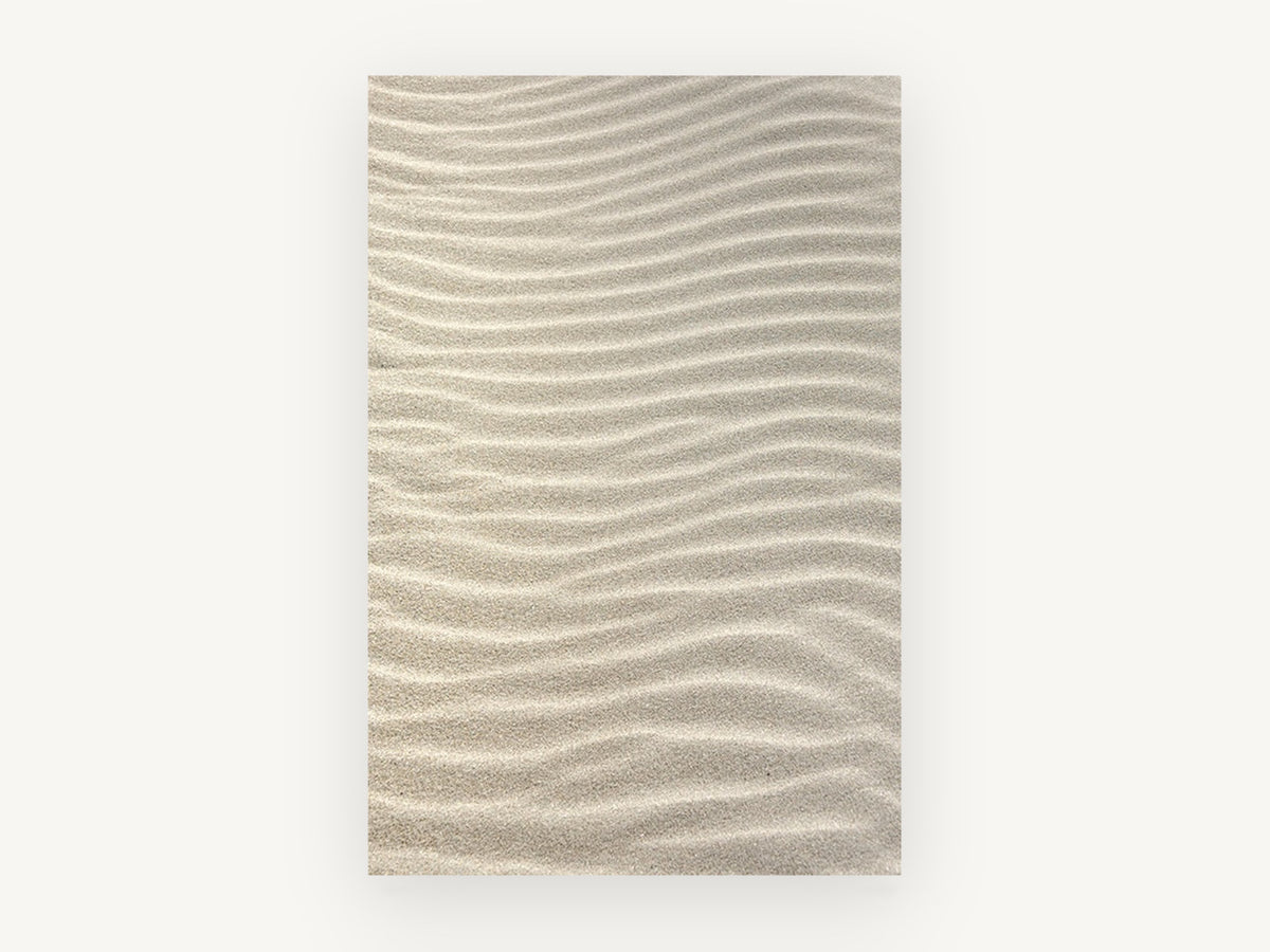 Rippled Sand Drift, rippled sand texture photograph, landscape canvas wall art print, front view