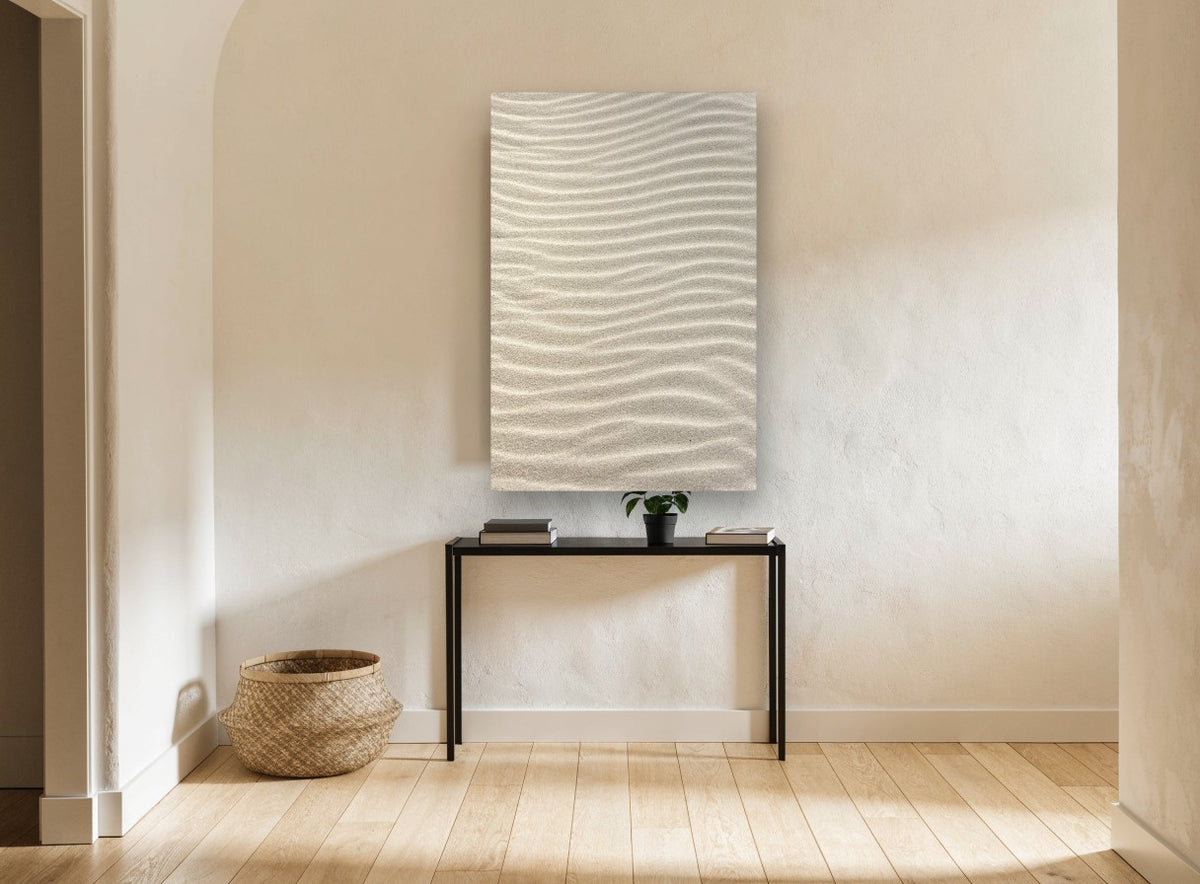 Rippled Sand Drift landscape canvas print on the wall of a hallway