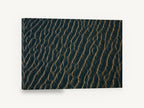 Rippled Sand at Dusk, rippled beach sand pattern photograph, coastal canvas wall art print ready to hang