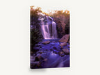 Violet Falls Pool, waterfall rock pool long exposure photograph, landscape canvas wall art print ready to hang