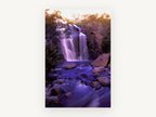 Violet Falls Pool, waterfall rock pool long exposure photograph, landscape canvas wall art print, front view