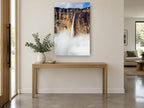 Cliff Veil Falls landscape canvas print on the wall of a entry hall