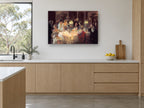 Candlelit Dinner Party kitchen canvas print on the wall of a kitchen