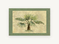 Map Palm Study, floral canvas wall art print, front view