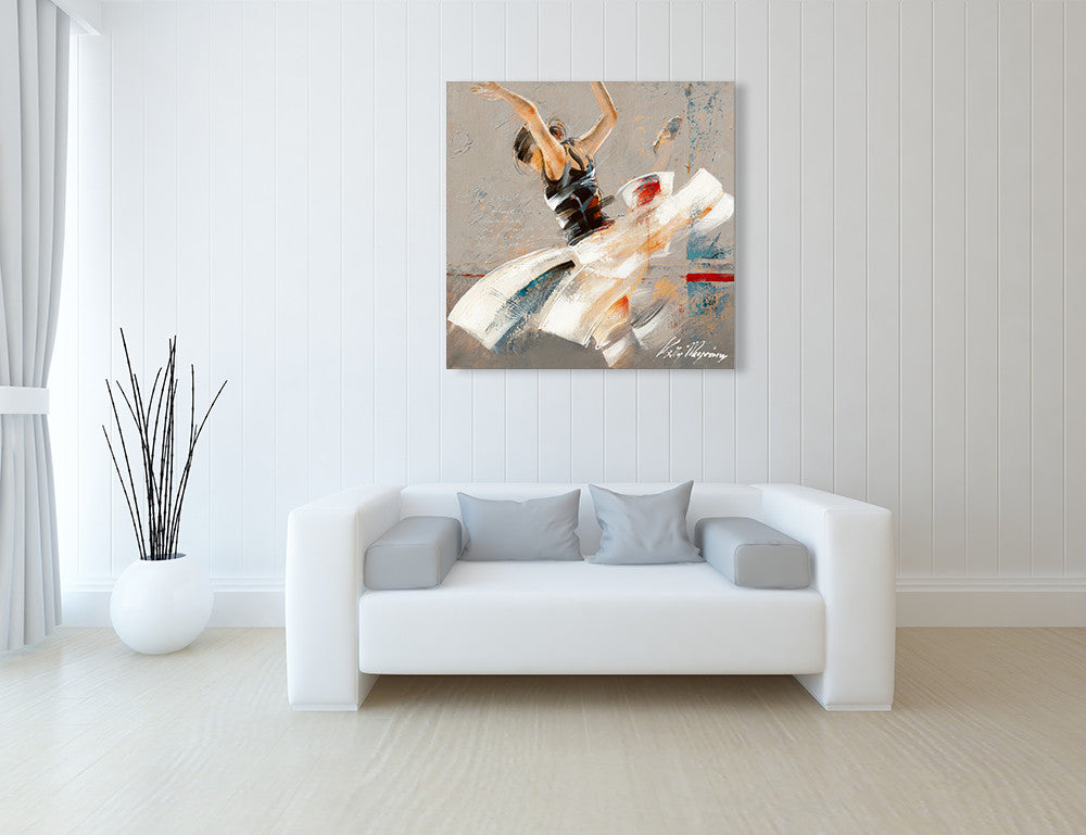Dance Fusion I Wall Art Print on the wall