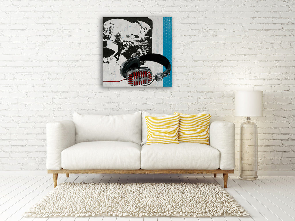 Dance Under the Bridges Wall Art Print on the wall