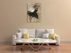 Dancer in Black Wall Art Print on the wall