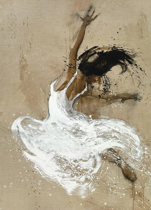 Dancer in White Wall Art Print