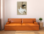 Dancer in White Wall Art Print on the wall