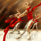 Dancing Ribbons Wall Art Print