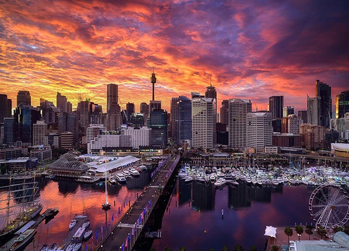 Darling Harbour Sydney Wall Art Print