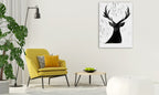 Deer Friend Wall Art Print on the wall