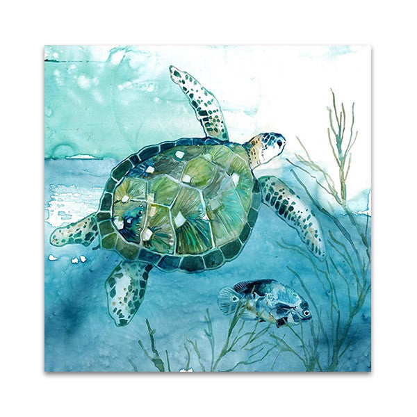 Delray Sea Turtle I Wall Art Print