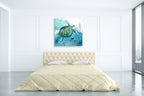 Delray Sea Turtle I Wall Art Print on the wall