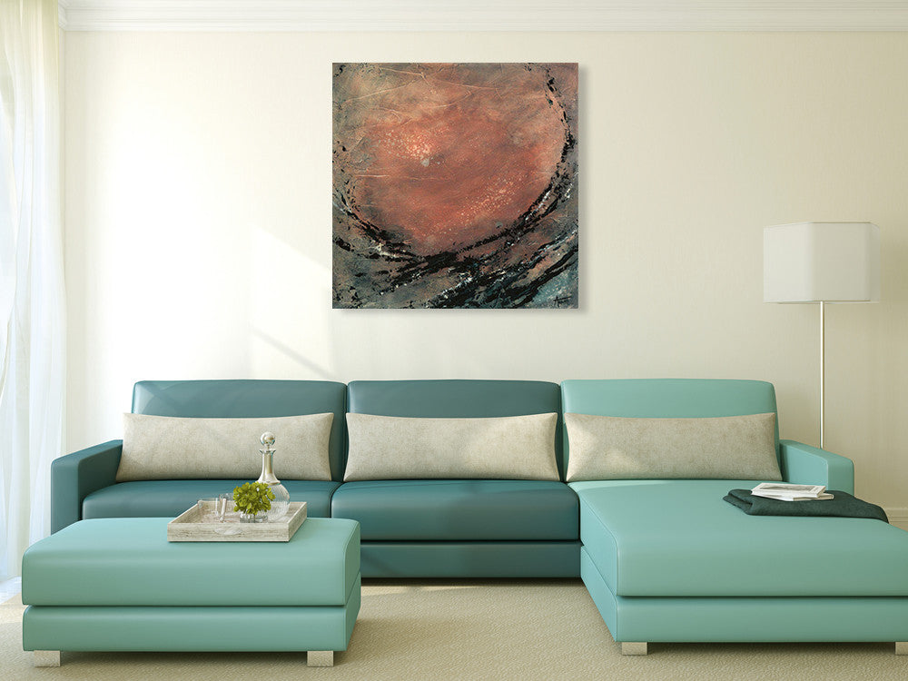 Desert Moon Wall Art Print on the wall
