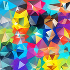 Digital Geometric Wall Art Print