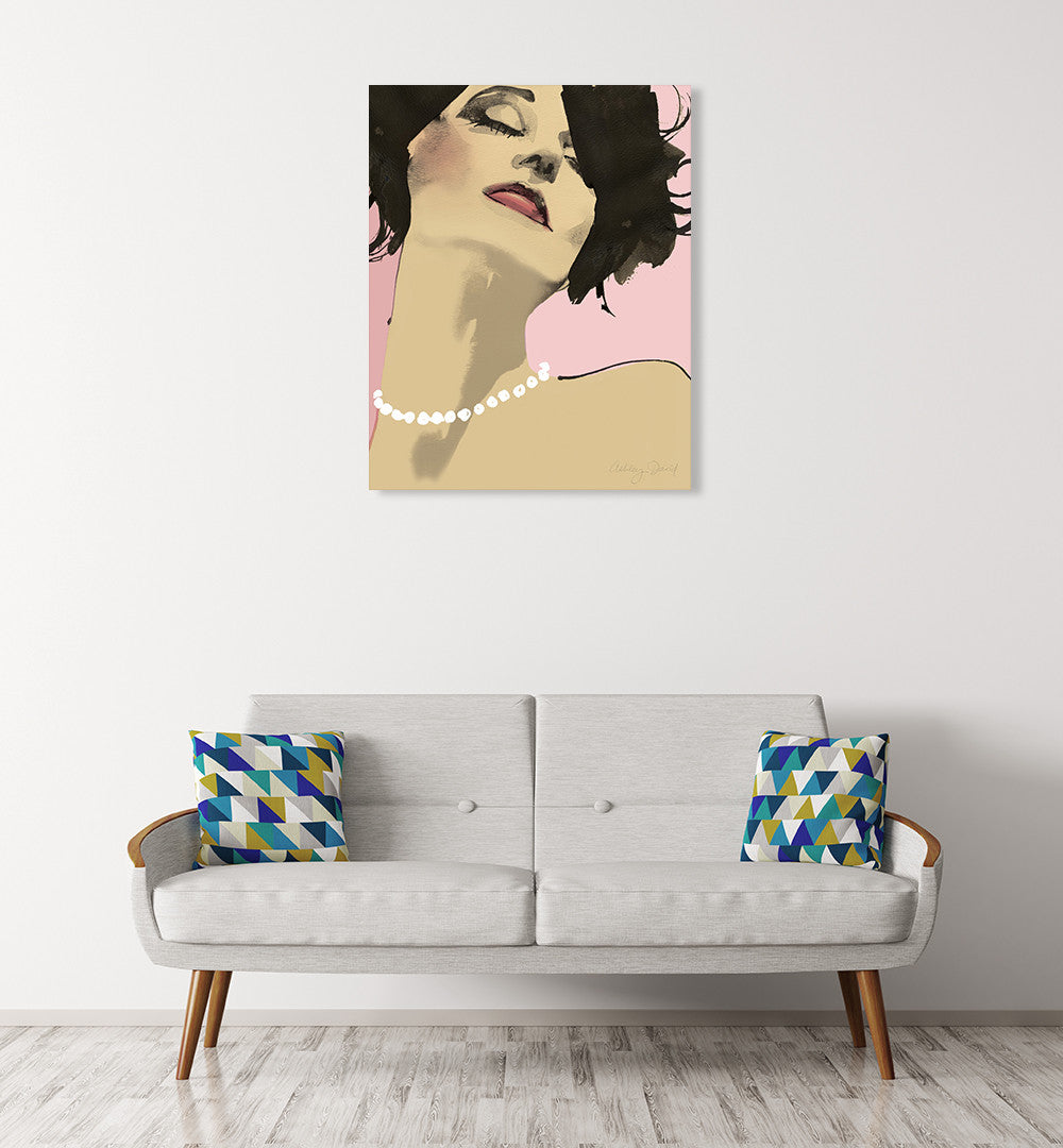 Diva I Wall Art Print on the wall