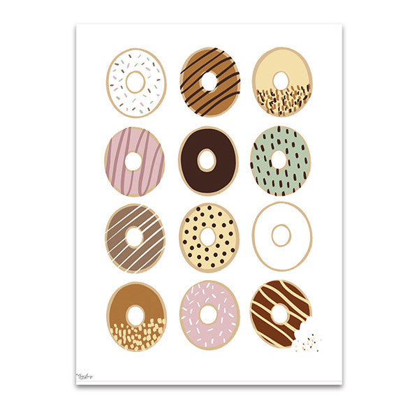 Donuts Wall Art Print