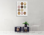 Donuts Wall Art Print on the wall