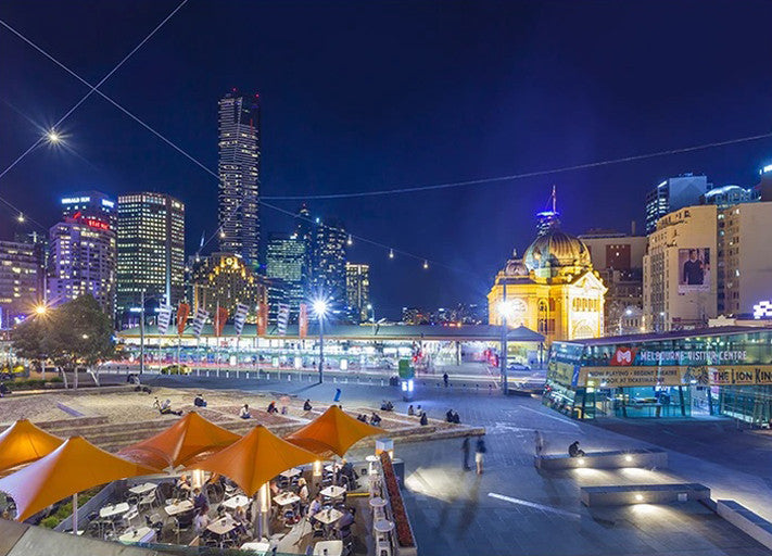 Downtown Melbourne Wall Art Print