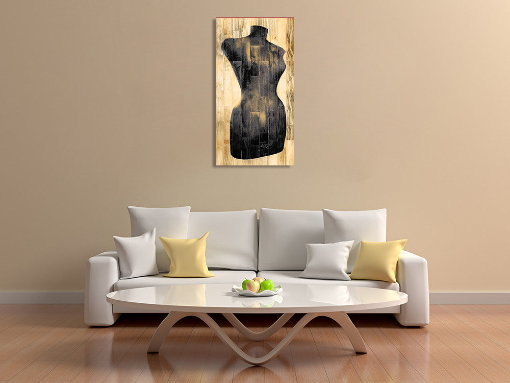 Dress Form Recolor Wall Art Print on the wall