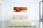 Duo in Red Wall Art Print on the wall