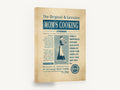 Mom's Cooking Advert, retro mom's cooking kitchen advertisement, stretched canvas wall art print ready to hang