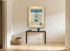 Mom's Cooking Advert vintage canvas print on the wall of a hallway