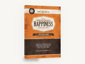 Happiness Label, retro happiness product label poster, stretched canvas wall art print ready to hang