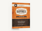 Happiness Label, retro happiness product label poster, stretched canvas wall art print ready to hang