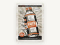 Faith Soul Nourishment, vintage canvas wall art print, front view