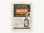 Bliss Life Enhancement, vintage canvas wall art print, front view