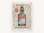 Bottled Laughter Tonic, vintage canvas wall art print, front view