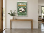 Heart of the Home vintage canvas print on the wall of a entry hall