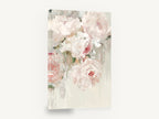 Blush Peony Drift, blush pink peony floral painting, floral canvas wall art print ready to hang