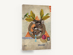Deer Collage Invasion, deer collage illustration, animal canvas wall art print ready to hang
