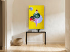 Earth Scoop Cone kitchen canvas print on the wall of a hallway