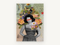 Poison Caution Bouquet, floral canvas wall art print, front view