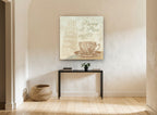 Pisa Caffè Cup kitchen canvas print on the wall of a hallway