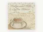 Hills Coffee House, kitchen canvas wall art print, front view