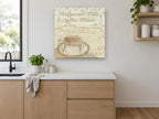 Hills Coffee House kitchen canvas print on the wall of a kitchen