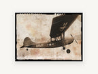 Army Spotter Overhead, vintage canvas wall art print, front view