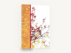 Autumn Branch Panel, red autumn leaves branch botanical art, floral canvas wall art print ready to hang