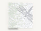 Dragonfly on Lace, dragonfly lace pattern illustration, animal canvas wall art print ready to hang